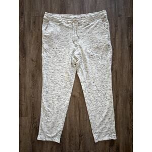 NEW Chico's Zenergy grey drawstring lounge sweat pants 3R/XL cozy stretch travel